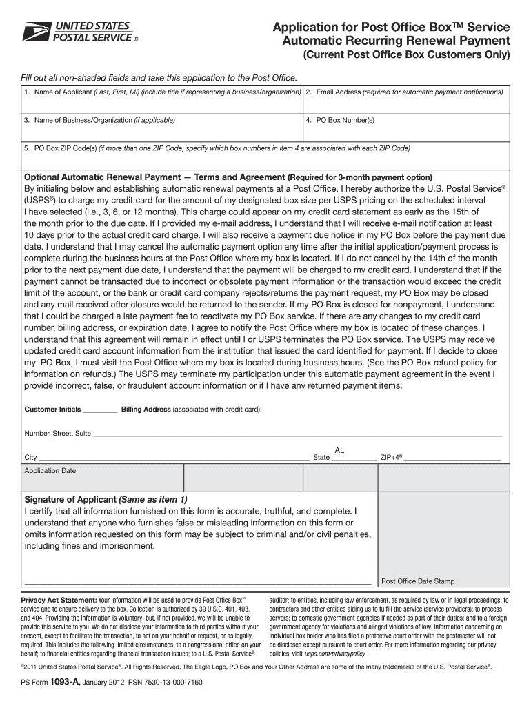 Ps Form 1093 20122022 Fill Out and Sign Printable PDF Template signNow