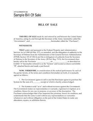 PDF Example Bill of Sale Form