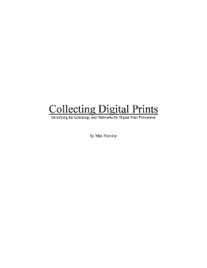 Collecting Digital Prints  Form