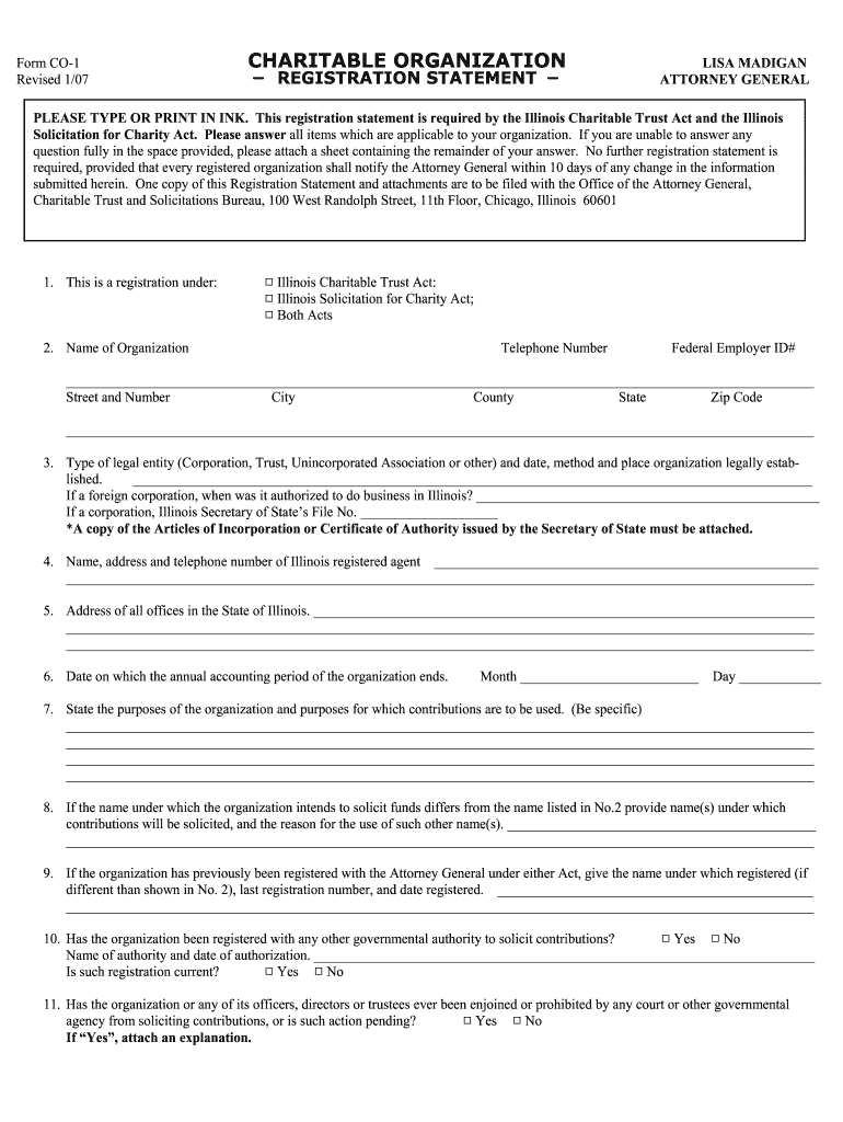 Get and Sign Form Co 1 2007