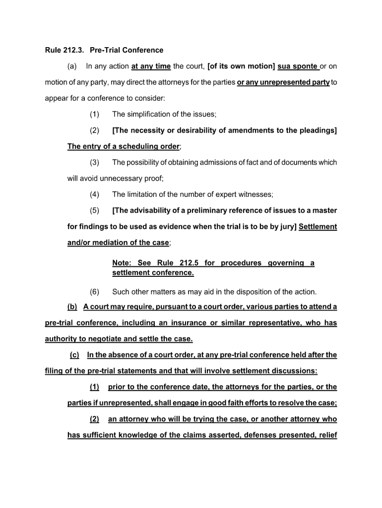 Settlement Conference Statement Fillable Form