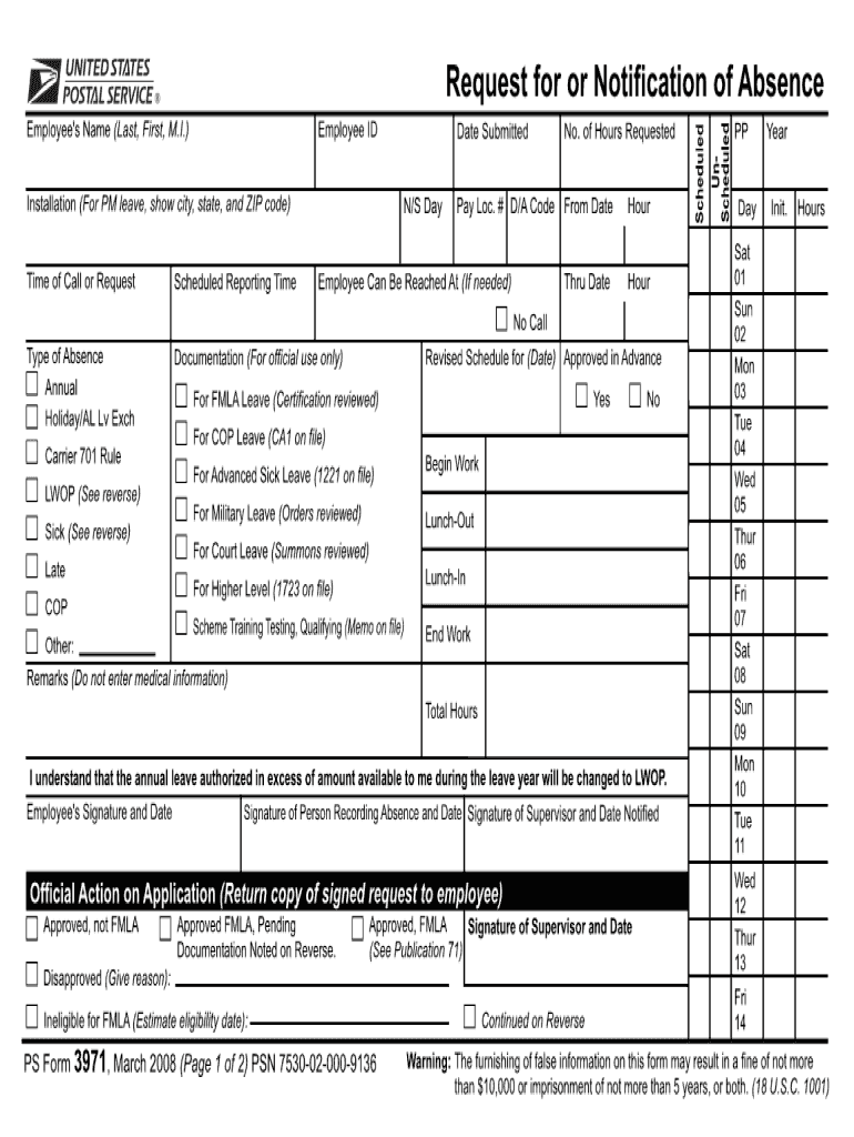  Post Office Leave Slip Form 2011