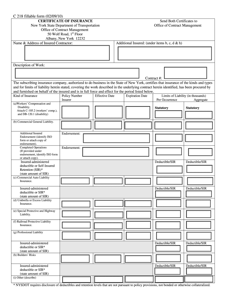  218 Ct3 Form 2010-2024