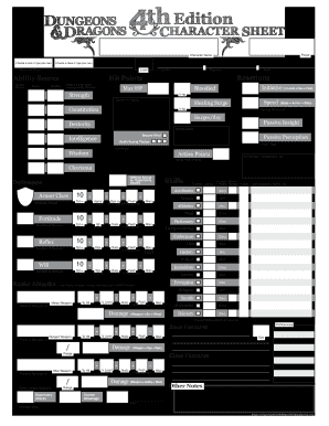Dungeons And Dragons Character Sheet Form Fill Out And Sign Printable Pdf Template Signnow