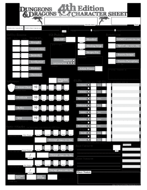 dungeons and dragons character sheet form fill out and sign printable pdf template signnow