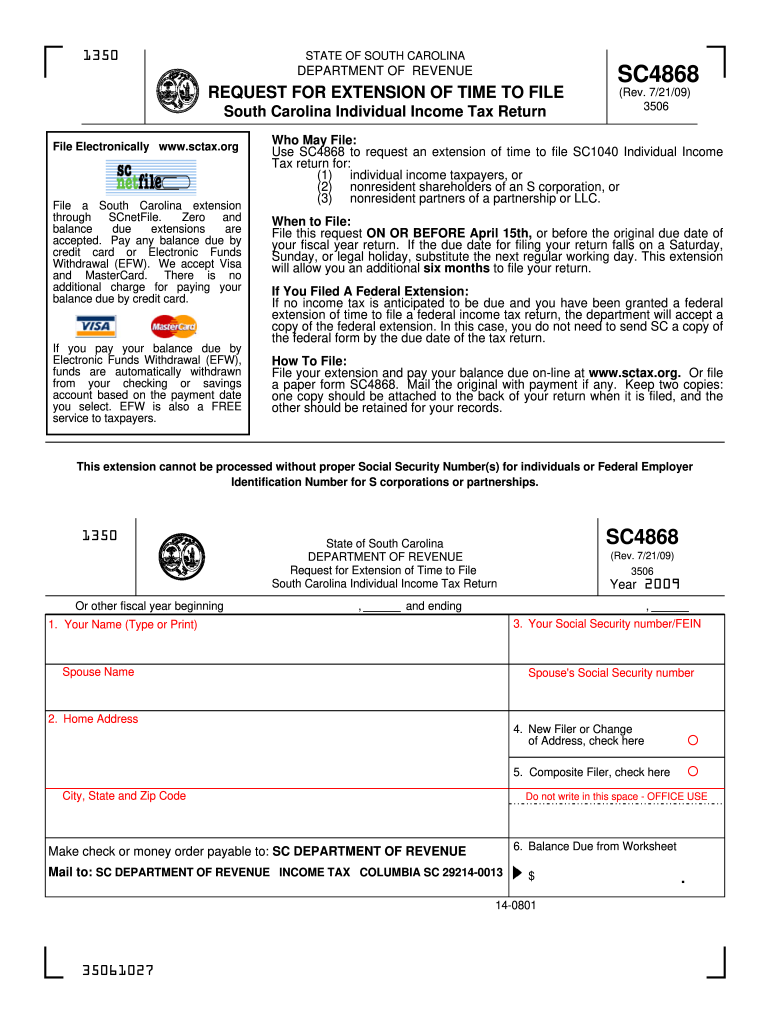  Sc4868  Form 2009