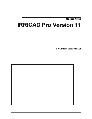 Irricad Pro  Form