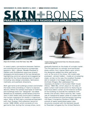 Skin Bones Parallel Practices in Fashion and Architecture PDF  Form