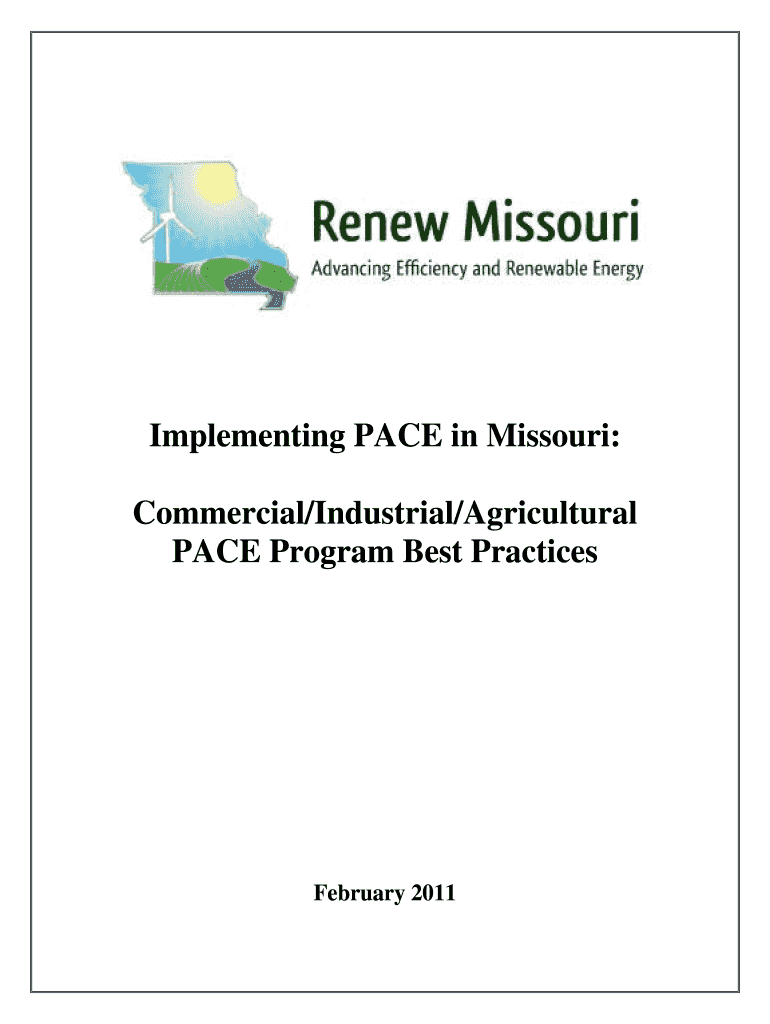 Implementing PACE in Missouri CommercialIndustrialAgricultural  Form