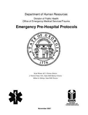 Pediatric Hospital Protocals Online Form
