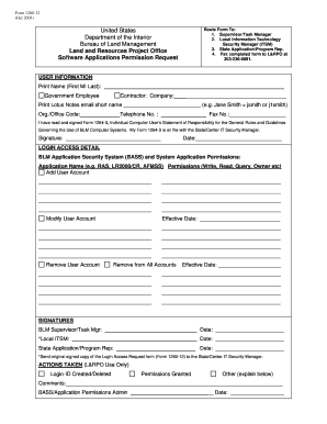 Blm Form 1260