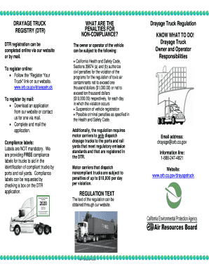 Drayage Truck Registry Search  Form