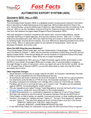 Aes Direct Filing  Form