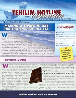 Tehillim Online PDF  Form