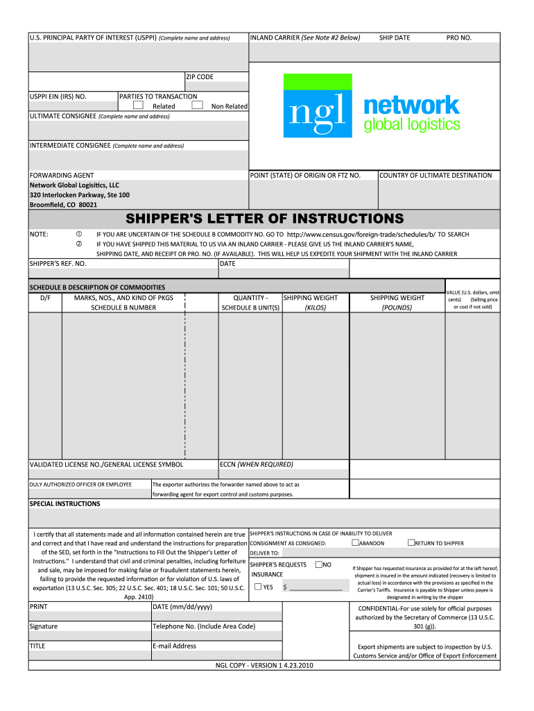 Blank Sli  Form