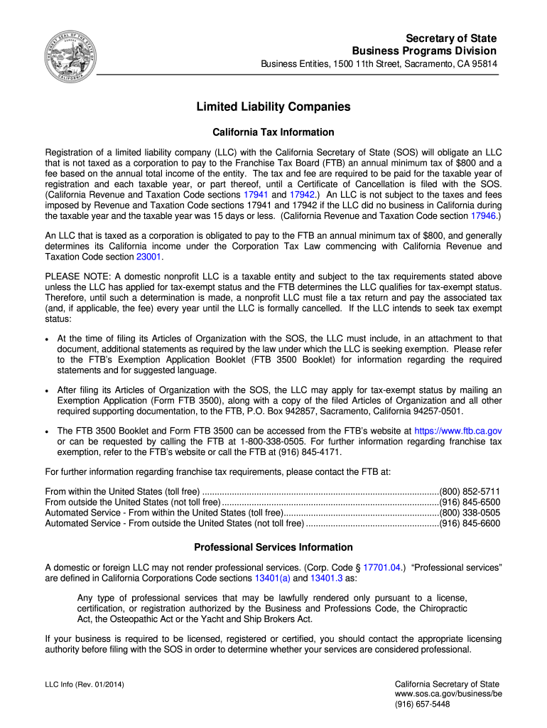  Llc 1a  Form 2010