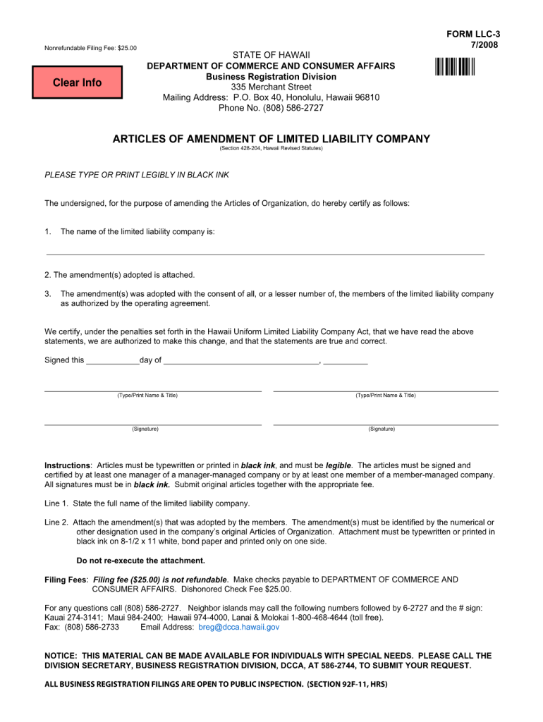 Hawaiigov Bregdcca  Form