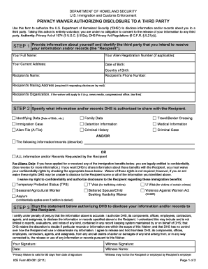 Privacy Waiver Form