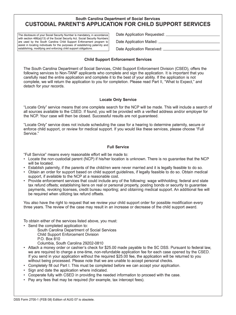  Dss Form 2700 1 Fillable 2017-2024