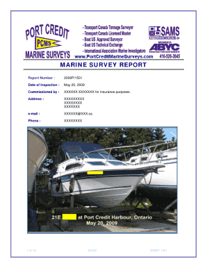 Marine Survey Forms