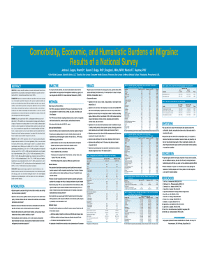 Comorbidity , Economic, and Humanistic Burdens of Migraine  Form