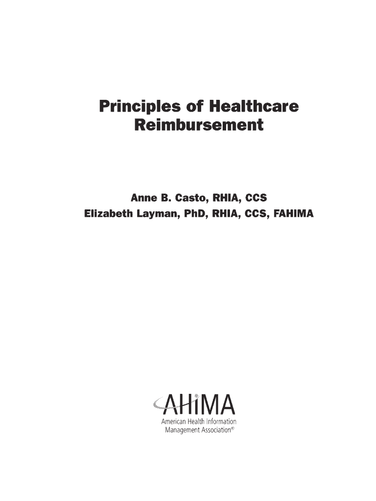 Principles of Healthcare Reimbursement 7th Edition PDF  Form