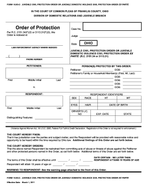 Form 1005 C Ohio