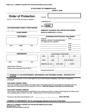  Child Domestic Abuse Document Form 2014