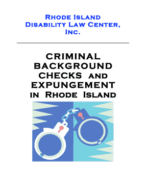 Ri Expungement Form