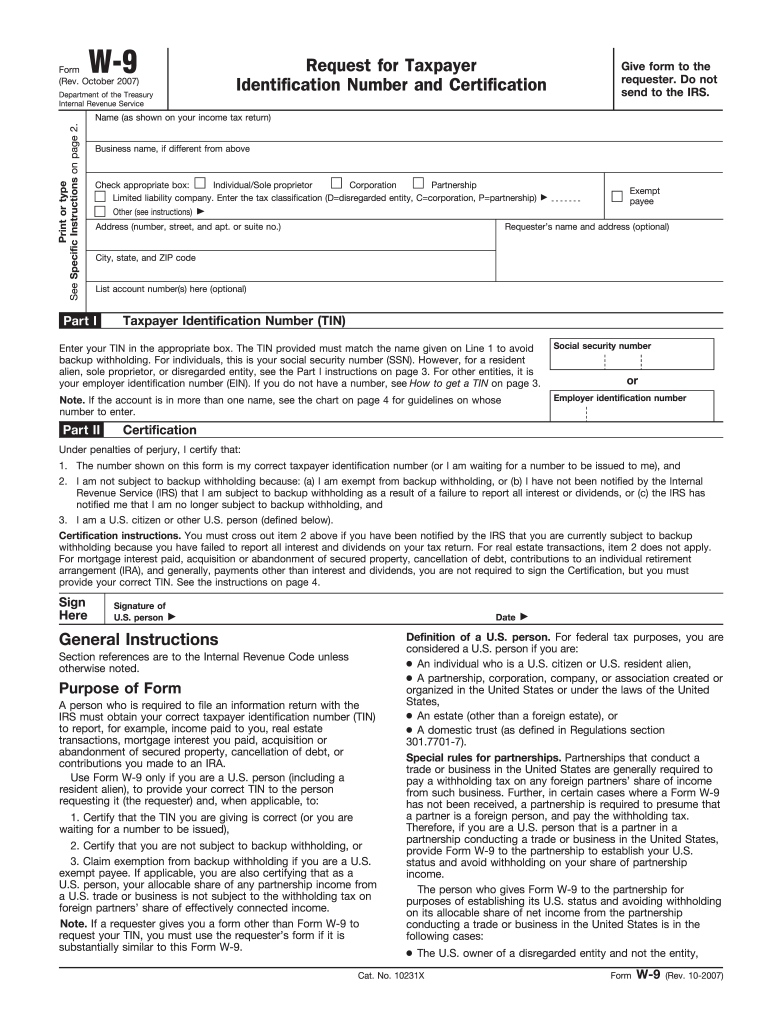 W9 Form 2023 Fill Out and Sign Printable PDF Template airSlate SignNow