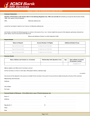 Form Da3 Icici Bank