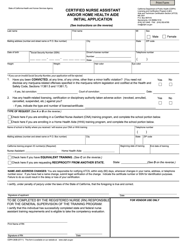 California Job Application Template from www.signnow.com