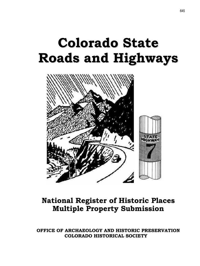  Main Roads of Colorado and the States around Colorado 1986-2024