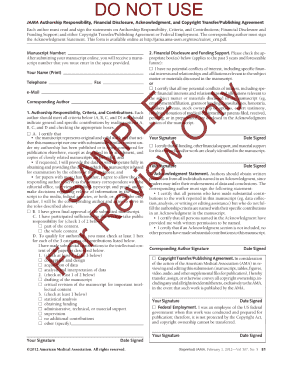 Jama Authorship Form