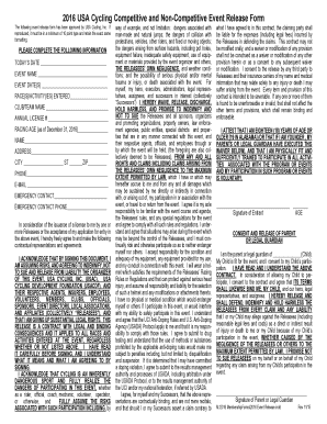  Usa Cycling Waiver 2012