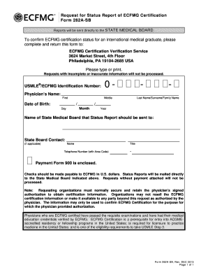  How to Fill Ecfmg Form 282 a Pd 2013