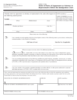  Eoir 28 Instructions 2006