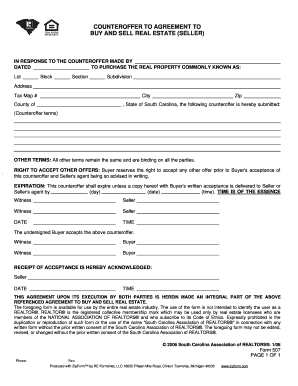 Real Estate Counter Offer Form PDF