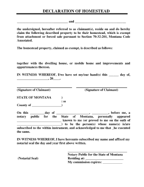 Assistance in How to Complete Ca Homestead Form