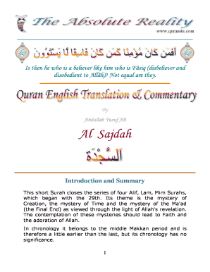 Surah as Sajdah PDF  Form