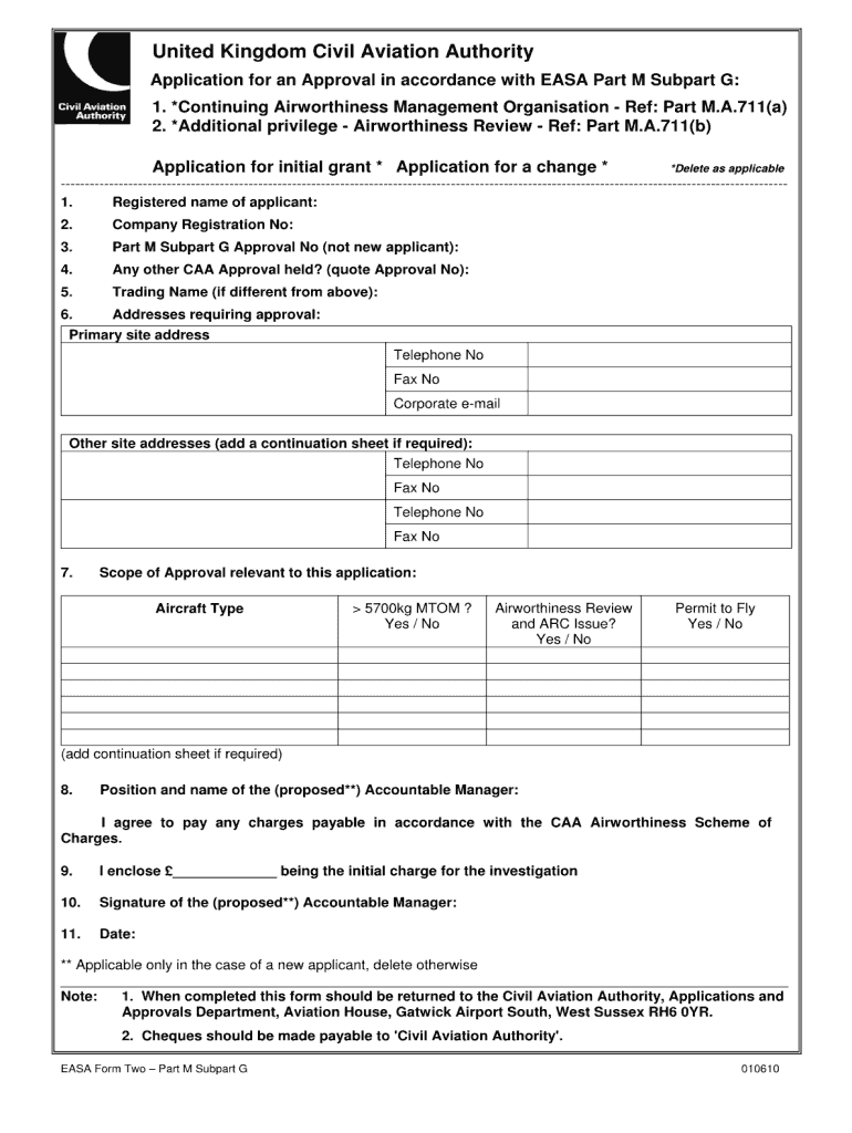  Easa Form 4 Application Form 2010-2024