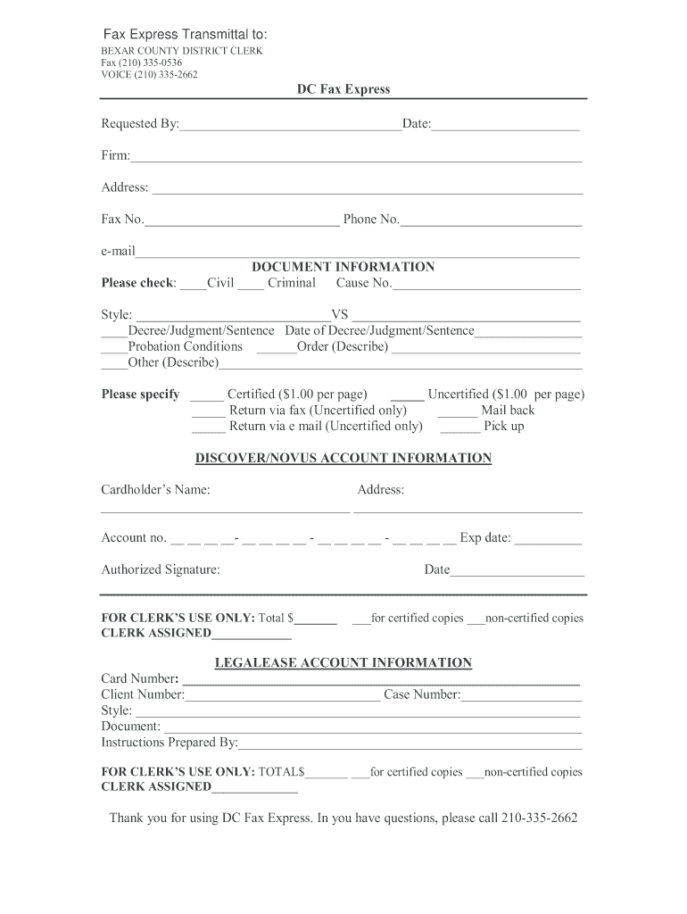 What is a Express Transmittal of Taxes  Form