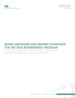 Biopreferred Brand Guidelines and Graphic Standards Form