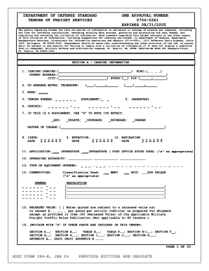 Sddc Form 364 R