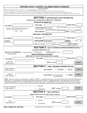 Dscc Dfm  Form