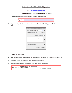 Cac Signature  Form