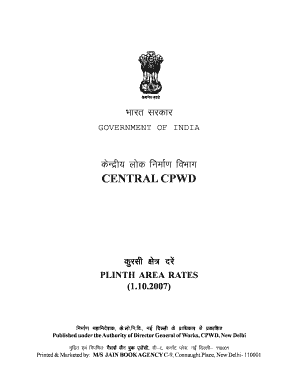 Cpwd Cost Index PDF Download  Form