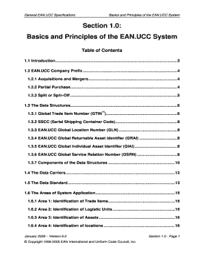 General EAN UCC Specifications, V6 0 Gs1tw  Form