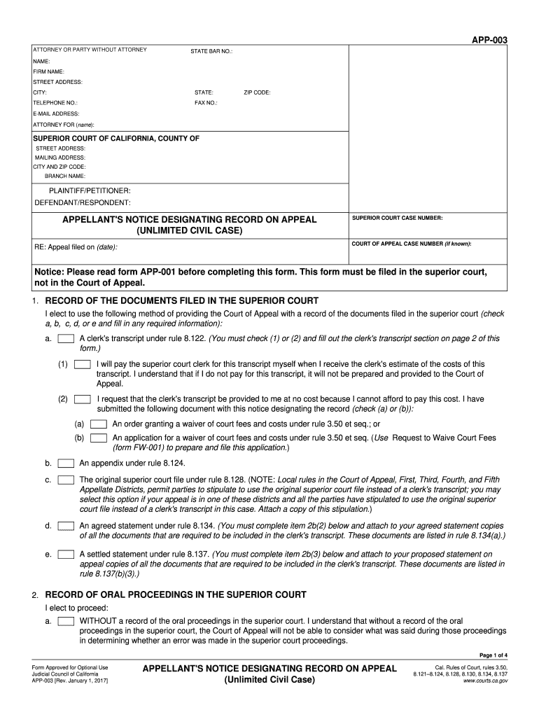  App003 Form 2019