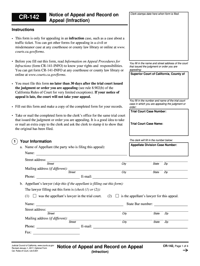  Cr142 Form 2017